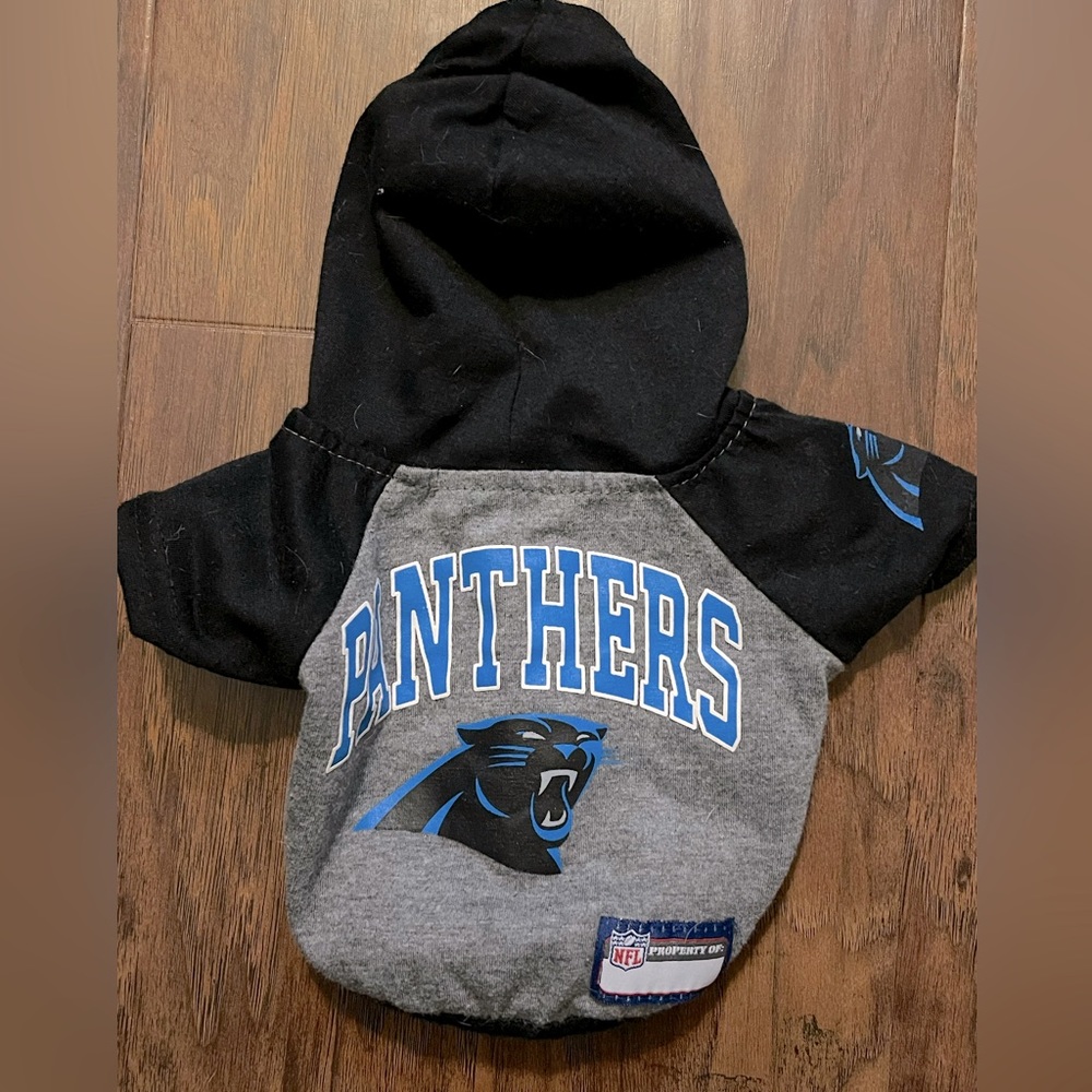 Carolina Panthers, XS dog/cat sweatshirt